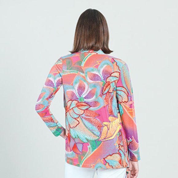 NWT Clara Sunwoo orange print two piece cardigan set - Picture 3 of 3